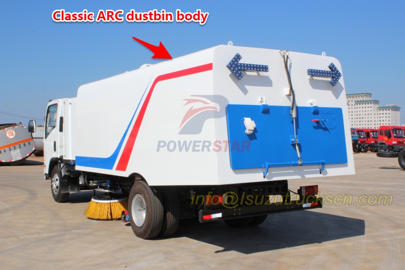 classic ARC dustbin body design for street sweeper truck classic ARC dustbin body design for street sweeper truck