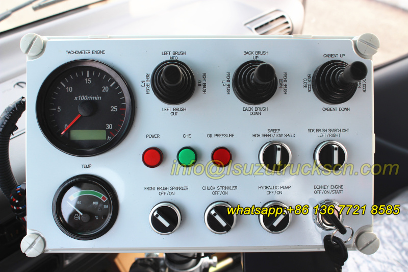 road sweeper truck Isuzu control panel road sweeper truck Isuzu control panel
