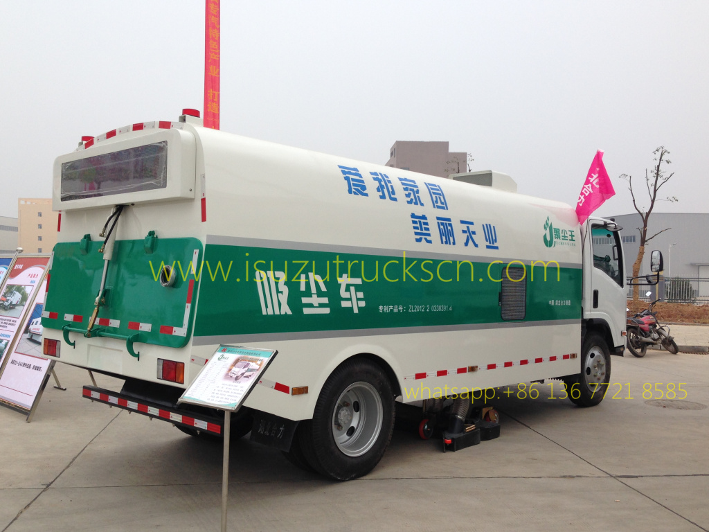 ISUZU Vacuum Truck Mounted Road Sweeper specifications and pictures ISUZU Vacuum Truck Mounted Road Sweeper specifications and pictures