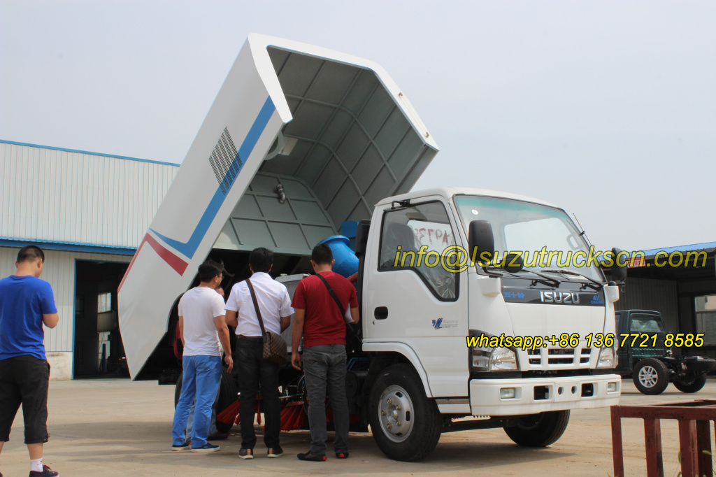 Philippines custom inspection street sweeper truck Isuzu Philippines custom inspection street sweeper truck Isuzu