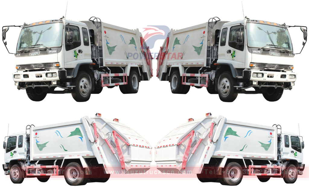 detail pictures for Refuse compactor truck Isuzu 12 cbm detail pictures for Refuse compactor truck Isuzu 12 cbm