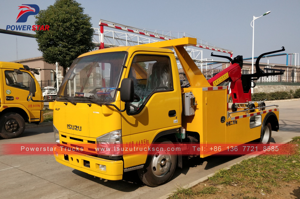 Cambodia road rescue recovery vehicles Isuzu wrecker tow trucks Cambodia road rescue recovery vehicles Isuzu wrecker tow trucks