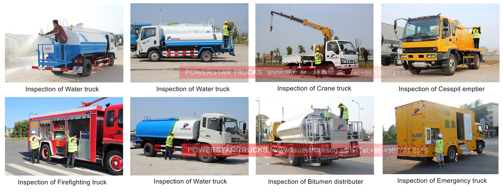customer build Isuzu tanker trucks for inspectioin and training customer build Isuzu tanker trucks for inspectioin and training
