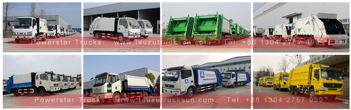 Isuzu garbage trucks instore by powerstar trucks Isuzu garbage trucks instore by powerstar trucks