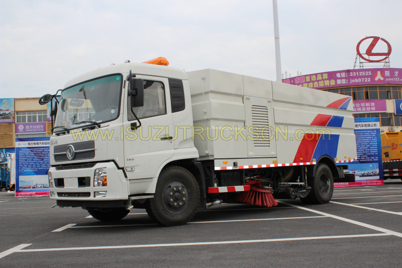 High vacuum road sweeper Dongfeng sweeper with washer pictures High vacuum road sweeper Dongfeng sweeper with washer pictures