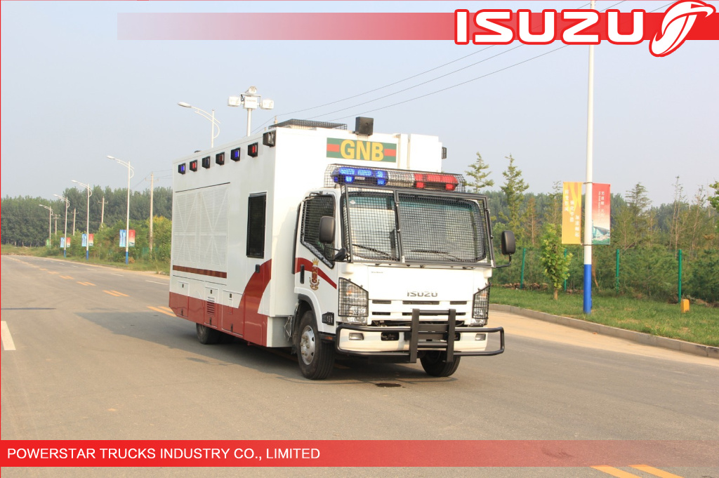 Japanese Isuzu Police Workshop Truck with guard for Emergency supplier Japanese Isuzu Police Workshop Truck with guard for Emergency supplier