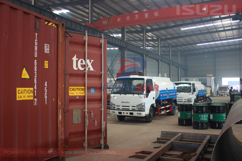 Shipment for Water TRUCKS Isuzu ELF tanker trucks 5,000Liters Shipment for Water TRUCKS Isuzu ELF tanker trucks 5,000Liters
