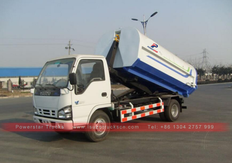 Japan brand Hook Lift Arm Roll Garbage Truck Isuzu 3Tons Japan brand Hook Lift Arm Roll Garbage Truck Isuzu 3Tons