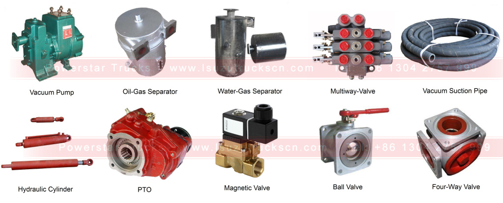 Original spare parts for vacuum sewage trucks Isuzu 6,000liters water cleaning tank sewer suction truck Original spare parts for vacuum sewage trucks Isuzu 6,000liters water cleaning tank sewer suction truck