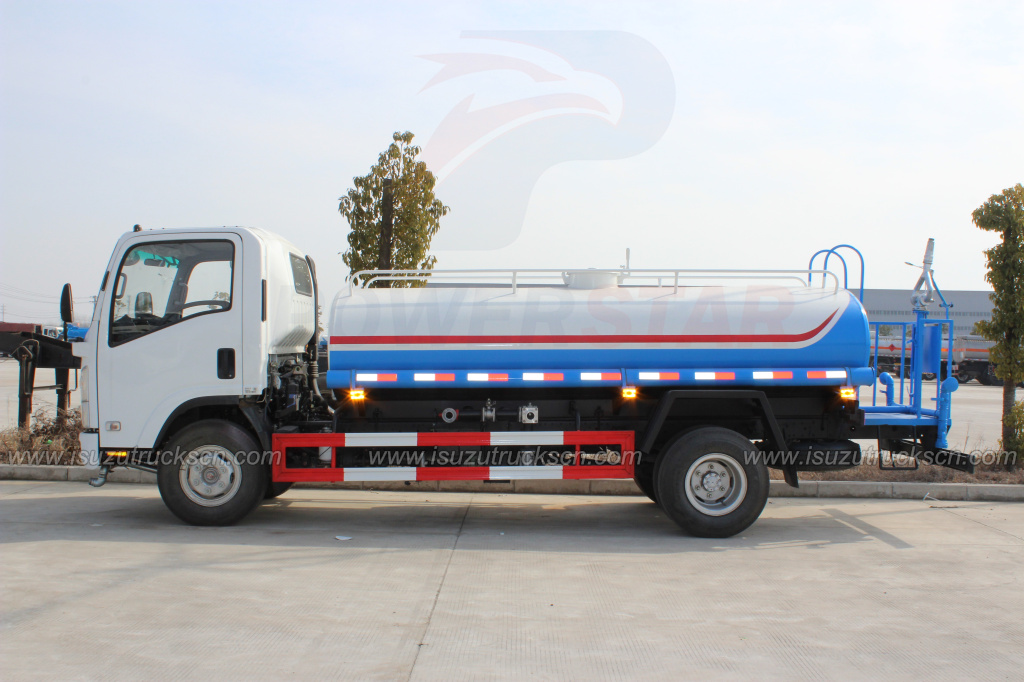 Japanese 7000L 8000L ELF Isuzu watering tanker cart street springkler truck Japanese 7000L 8000L ELF Isuzu watering tanker cart street springkler truck