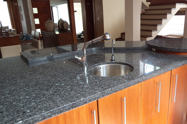 blue granite panel for kitchen top