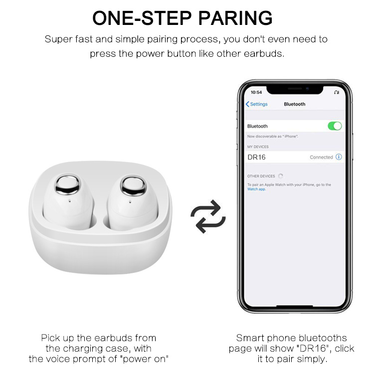 one step paring wireless earbuds one step paring wireless earbuds