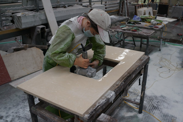 marble vanity top fabricating