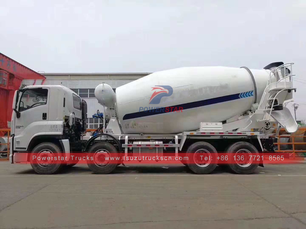 Isuzu GIGA 8x4 12 wheelers concrete drum mixer trucks for sale Isuzu GIGA 8x4 12 wheelers concrete drum mixer trucks for sale