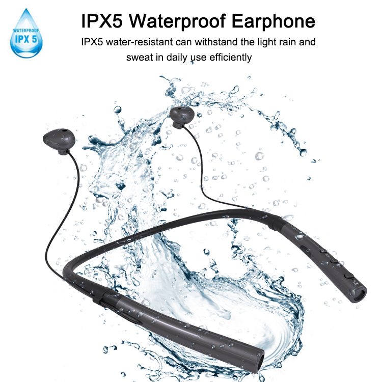 wireless headphone neckband with microphone