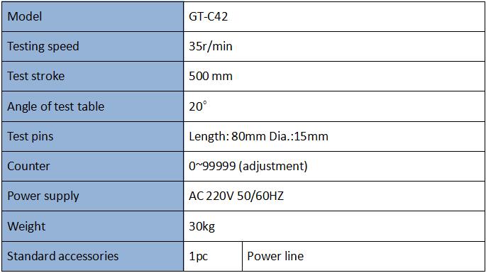 Downproof Tester(Impact Test Method) 