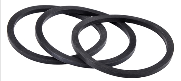 Flat rubber seal gasket