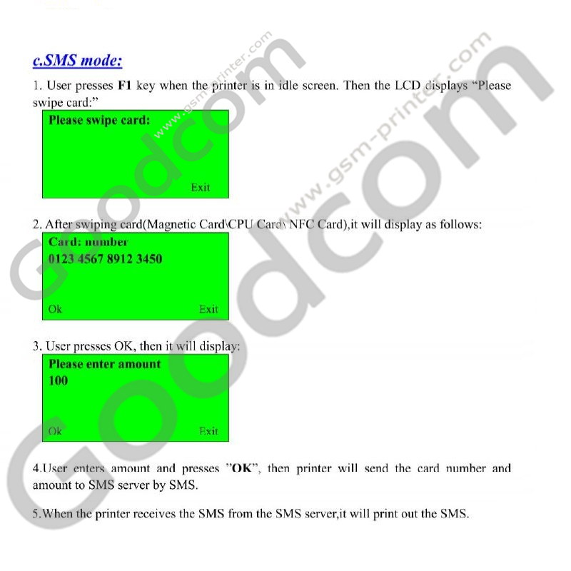 GSM POS Terminal