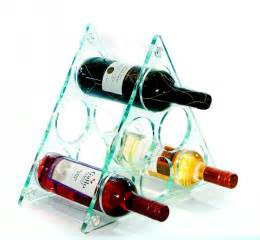 Acrylic wine display bottle holder