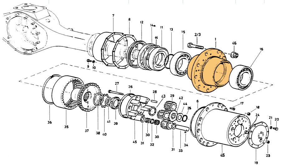 SINOTRUK HOWO Rear Hub WG9981340309