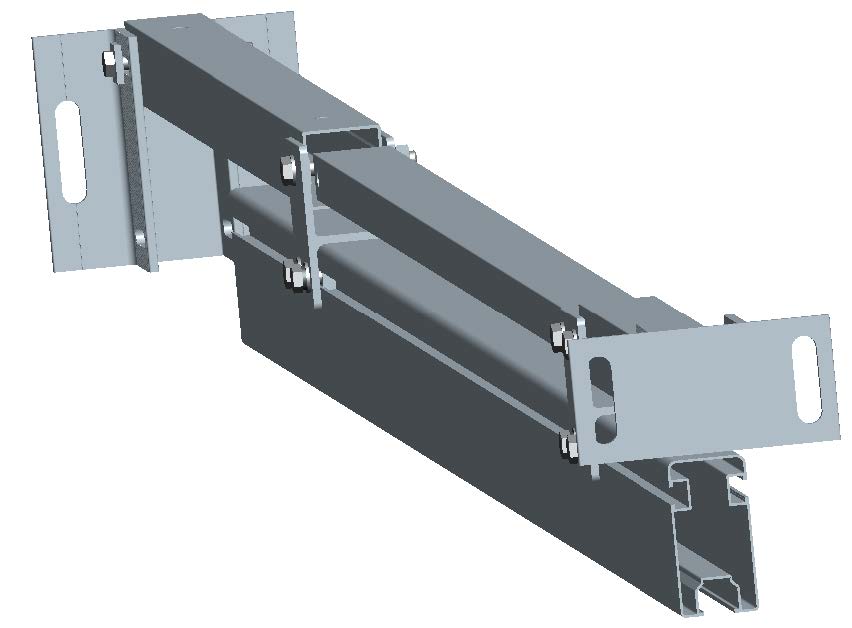  pre-assembled support for solar ground mount racking