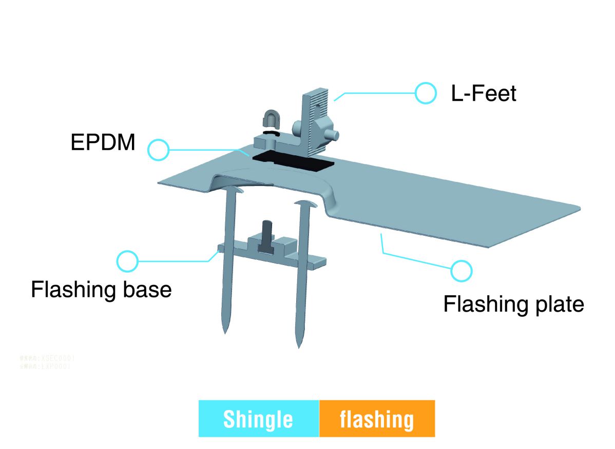 Aluminum shingle flashing 