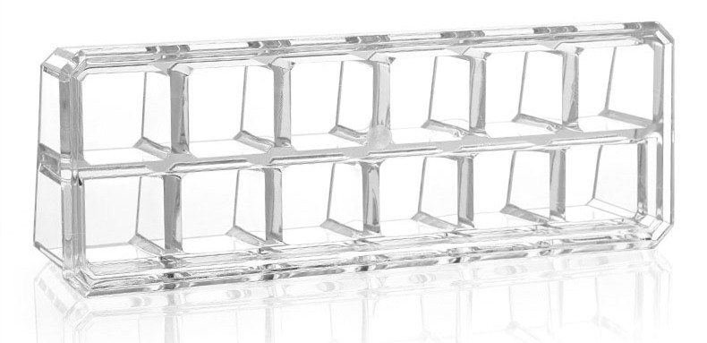 Acrylic cosmetic organizer