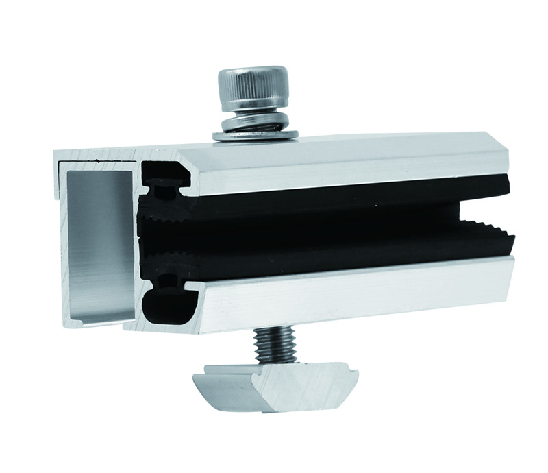 Thin film end clamp ,Double glass solar module clamp Thin film end clamp ,Double glass solar module clamp