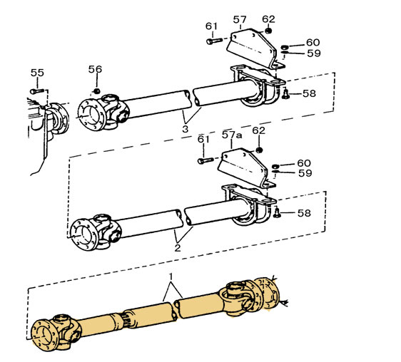 HOWO Truck Parts Transmission Shaft AZ9625310625