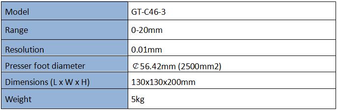 Non- woven Thickness Gauge