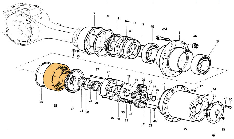  Inner Ring Gear- Spare Parts for SINOTRUK HOWO Part No.:WG2210100005