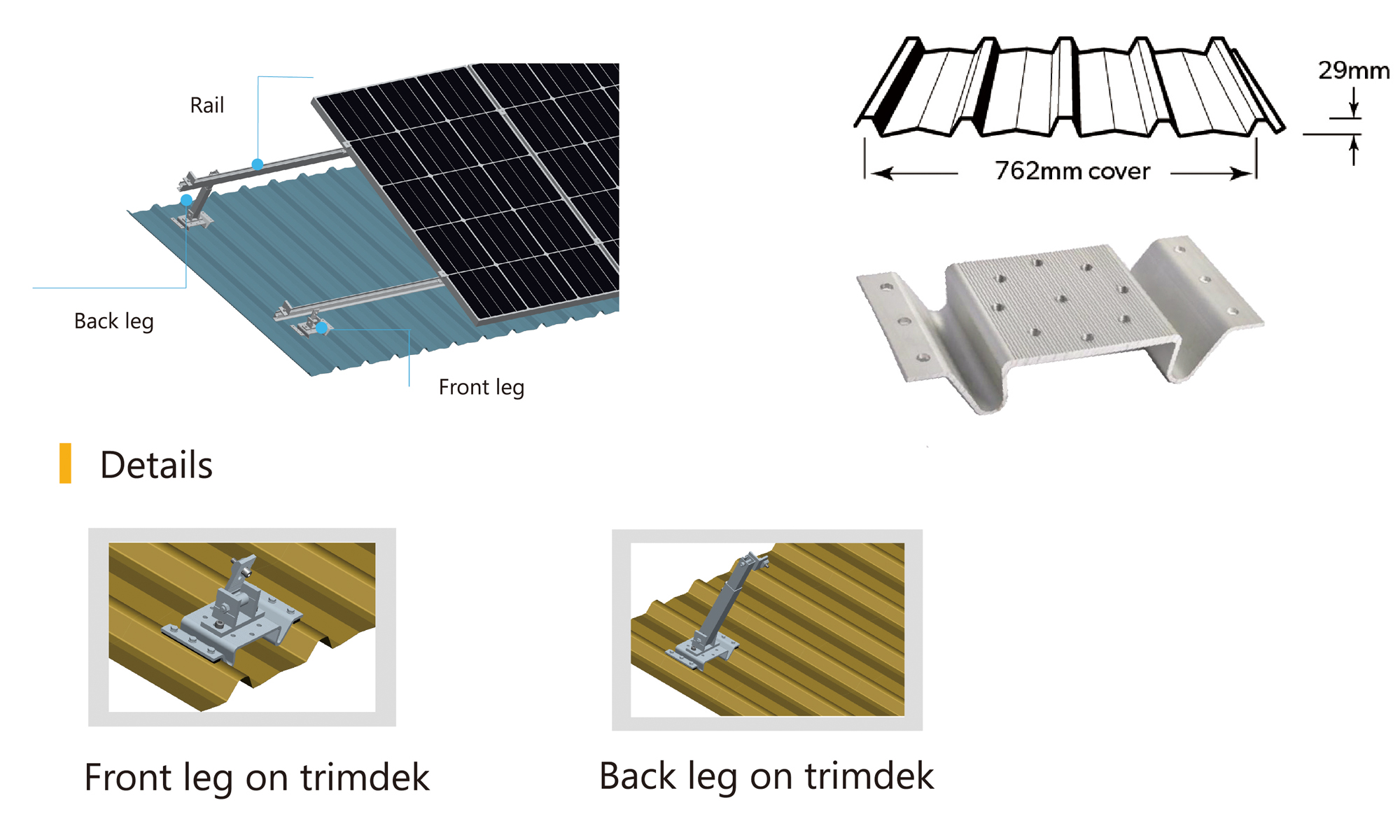 Solar adjustable mounting system 