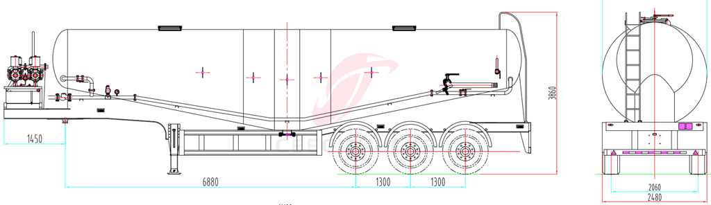 3 axle bulk cement tanker trailer sales 3 axle bulk cement tanker trailer sales