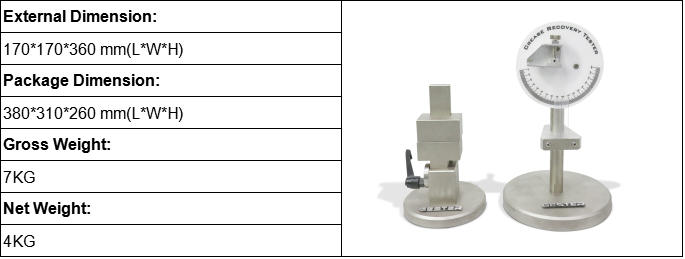 Crease Recovery Tester