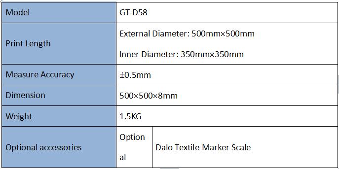  Shrinkage Marking Template