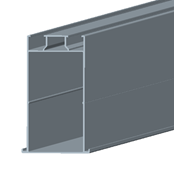 Rail for waterproof solar carport 