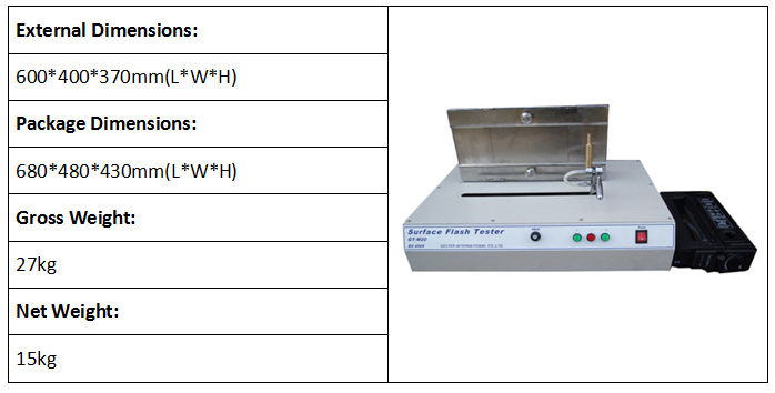 Surface Flammability Tester 