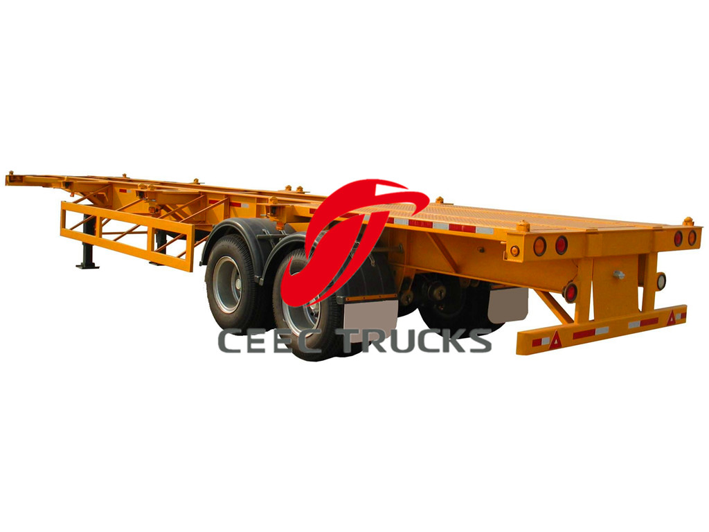 2 axle 40T bogie suspension trailers details