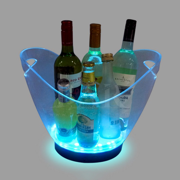 Transparent LED Ice Bucket Transparent LED Ice Bucket