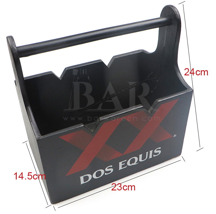 DOS EQUIS Wooden Bottle Carrier DOS EQUIS Wooden Bottle Carrier