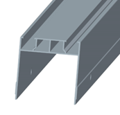 Supporting beam for waterproof Carport solar mounting system