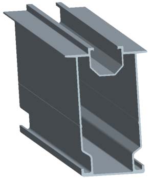 rail for ground mounting system