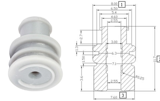 Rubber cable seals Rubber cable seals