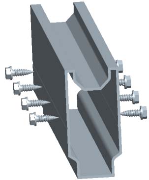 rail splice for aluminum ground mounting system