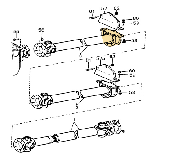 Sinotruk Spare Parts Howo Intermediate Support Assembly AZ9319313260 