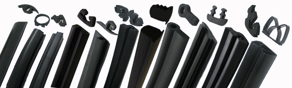 Rubber strips for doors