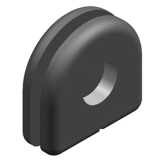 Rubber grommet for sheet metal