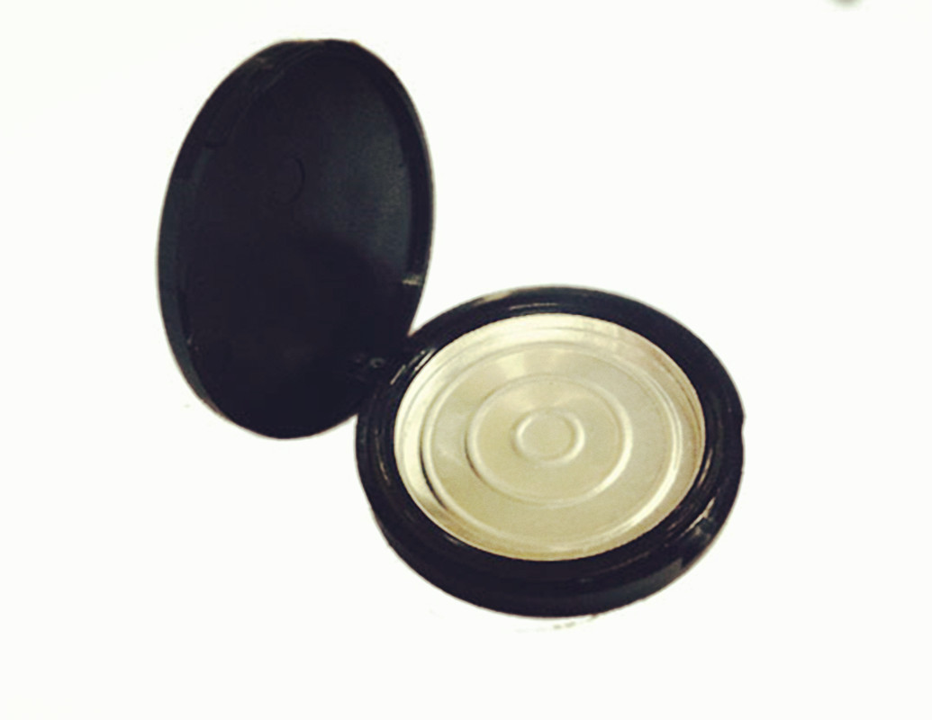 Pressed compact powder container