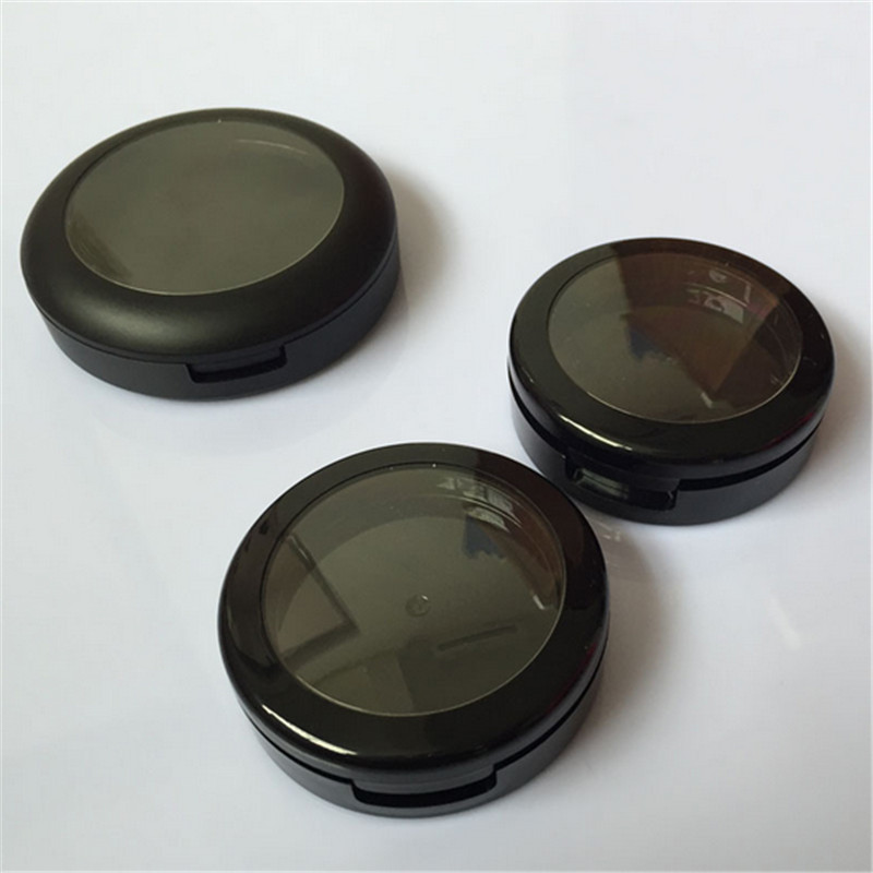 black compact powder case
