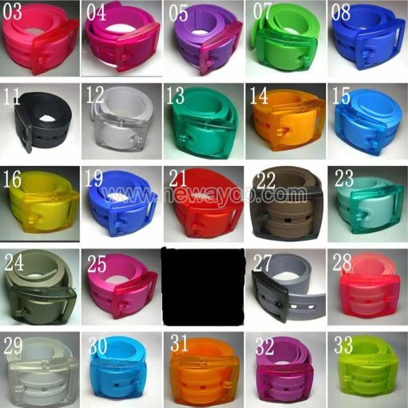 Silicone rubber belt